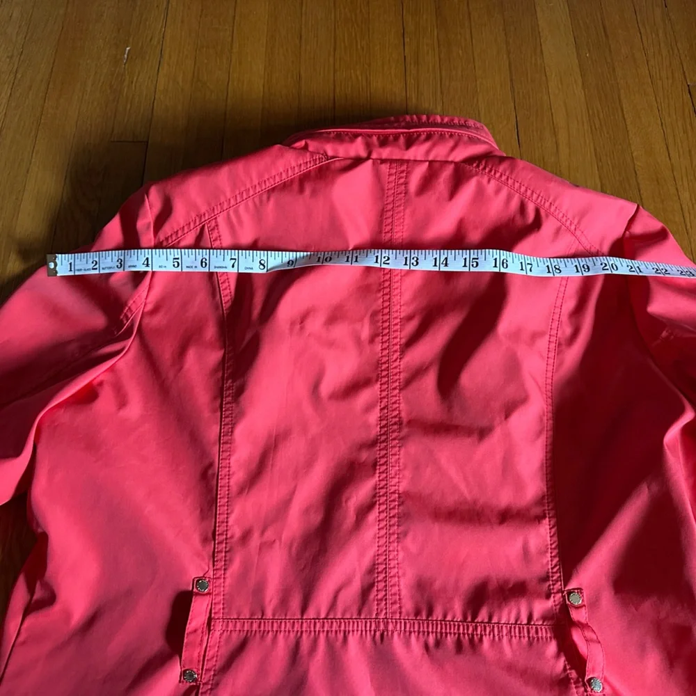 Michael Kors Bright Coral Windbreaker, Size XL